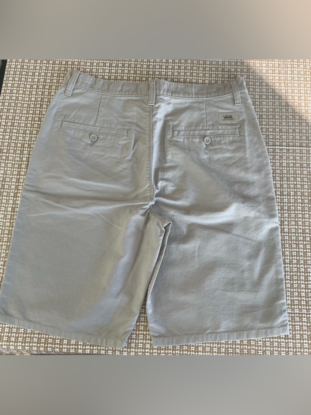 Vans Off The Wall Canvas Flat Front  Casual Shorts Gray Size 30 NWT